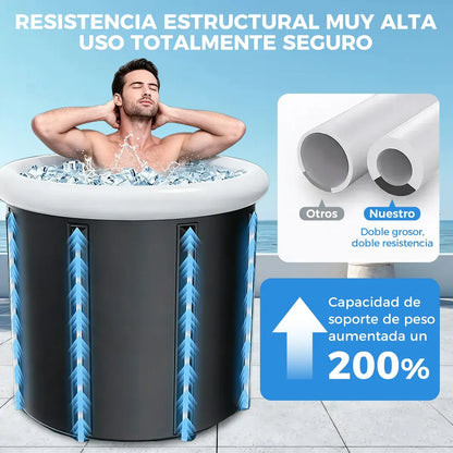 150L Portable Folding Bathtub for Home Spa - Durable Design