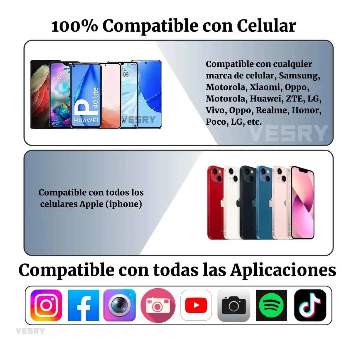 Micrófono Lavalier Inalámbrico Dual con Reducción de Ruido y Estuche de Carga