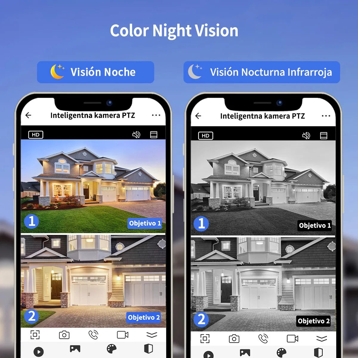 Cámara de Vigilancia Exterior 4K con Doble Pantalla 8MP - Metacompras