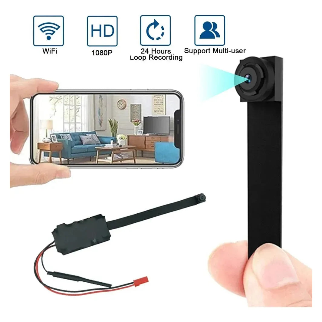 Mini Cámara Espía Wifi 1080p con Visión Nocturna y Sensor de Movimiento