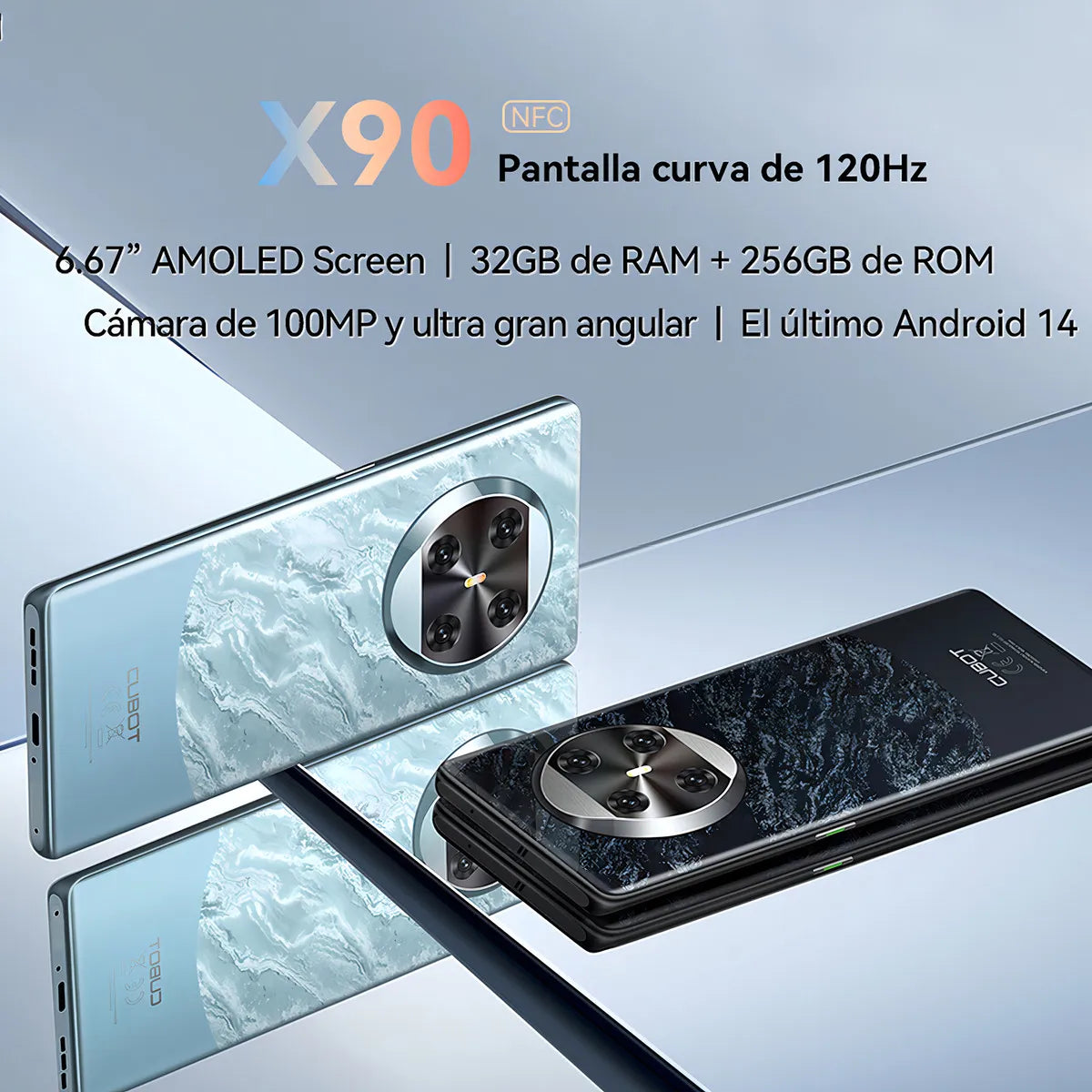 Cubot X90 Dual Sim 256GB Negro con 16GB RAM y expansión de 16GB - Metacompras