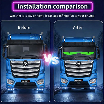 Pantalla Flexible LED Programable con Efecto Ojos - Paquete de 2 Pzas