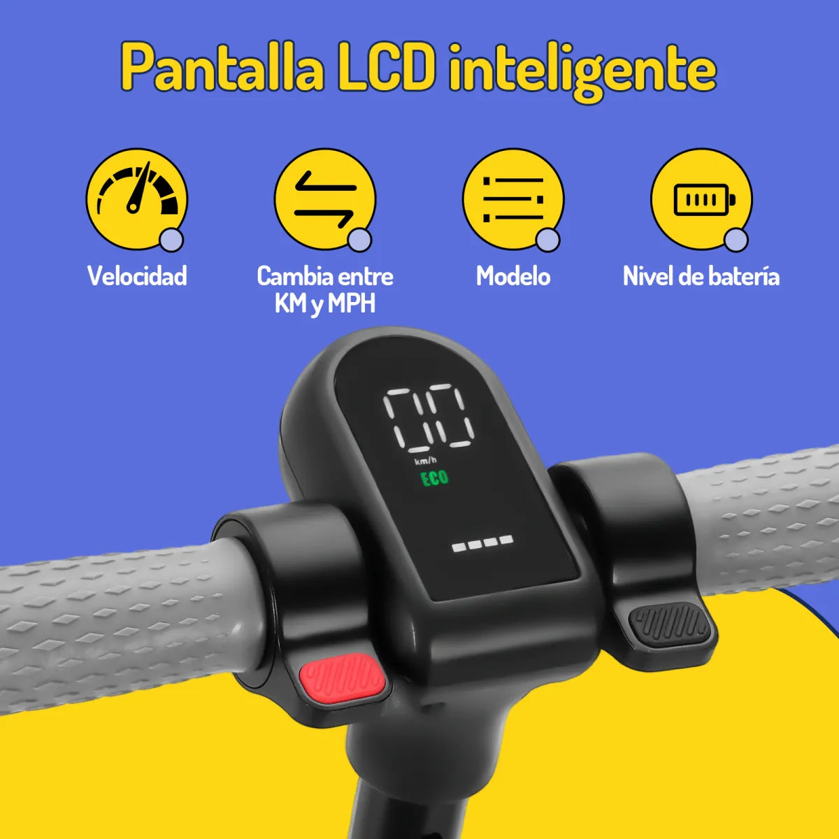 Scooter Eléctrico para Niños con Luz LED 15km/h Color Negro