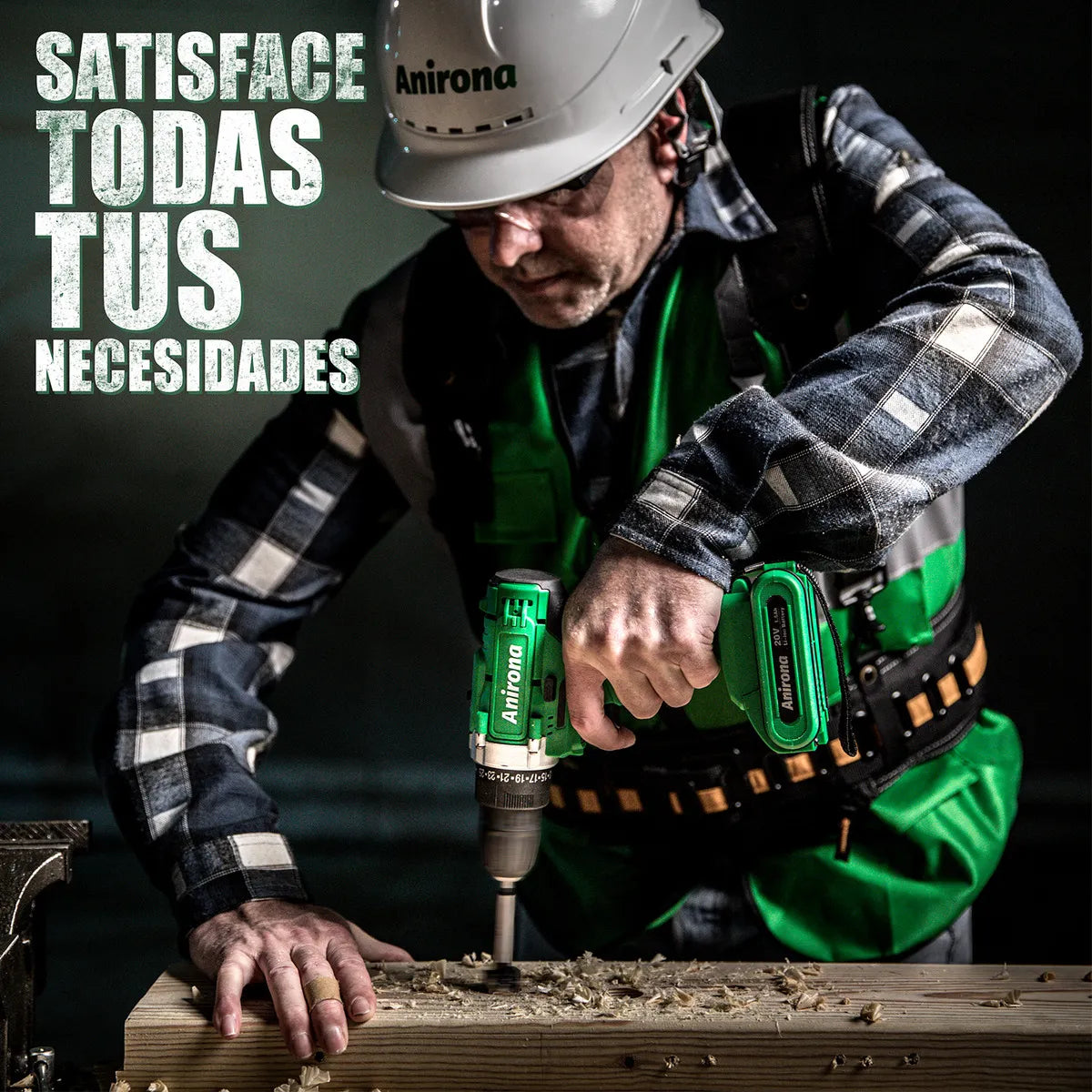 Taladro atornillador inalámbrico 20V con batería y accesorios en maletín - Metacompras