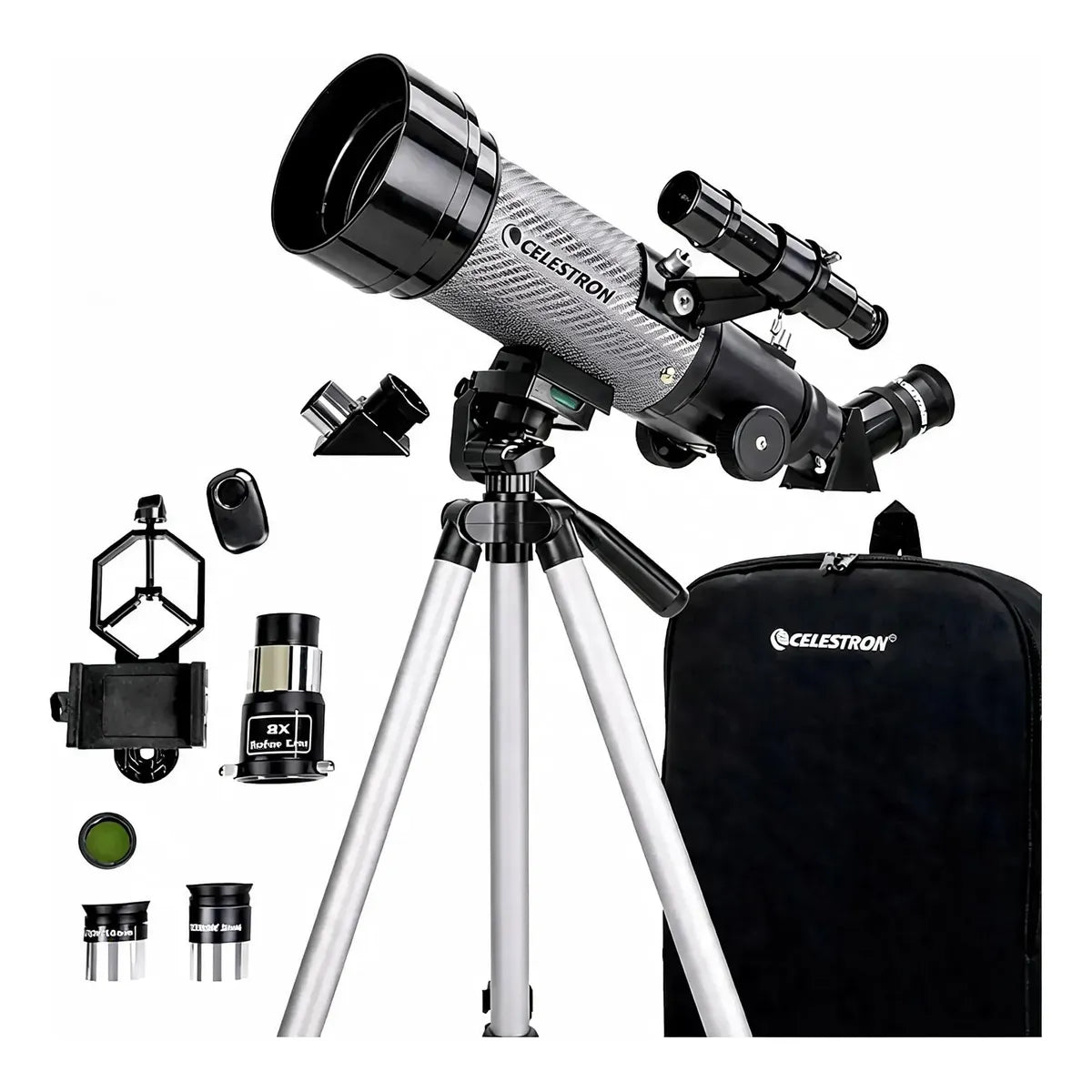 Telescopio Portátil Refractor 70mm con Accesorios Incluidos
