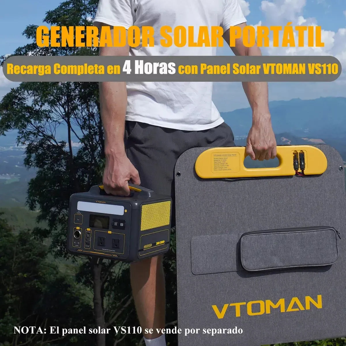 Portable Solar Generator 600X with Fast Charging 299Wh - Ideal for Adventure