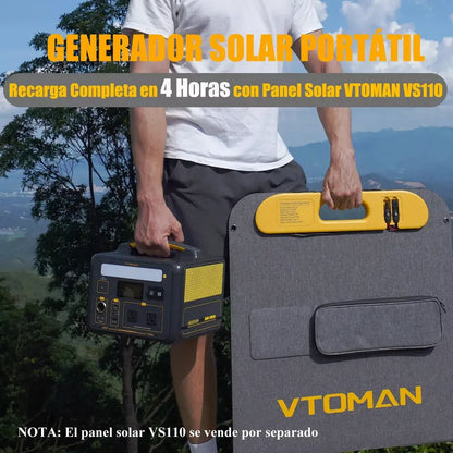 Portable Solar Generator 600X with Fast Charging 299Wh - Ideal for Adventure