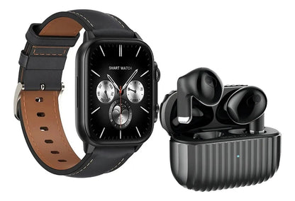 Smartwatch S5 Pro con Audífonos Premium Negro - Kit Completo Inteligente - Metacompras