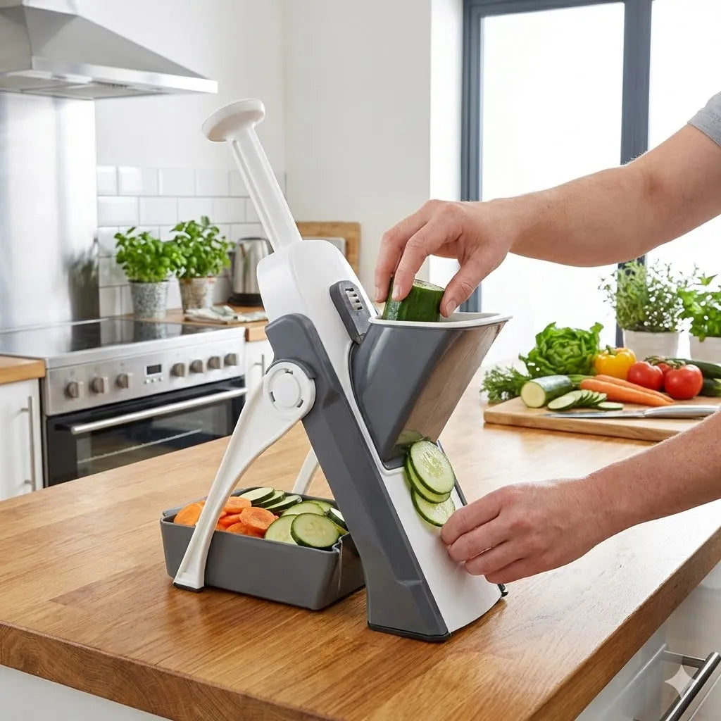 Rallador Manual de Verduras y Frutas - Cortador y Picador Multifuncional