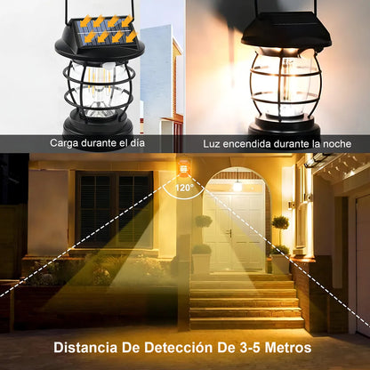Lámpara Solar de Pared Exterior con Sensor de Movimiento - 2 Piezas - Metacompras