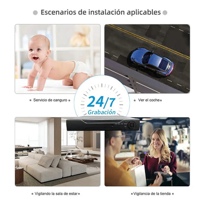 Kit de Cámaras de Seguridad 2MP con Visión Nocturna y Almacenamiento 500GB