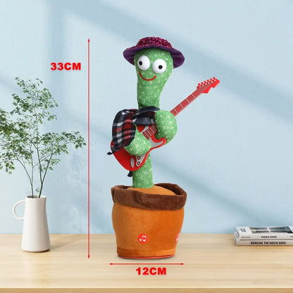 Rechargeable Dancing Cactus Plush Toy with Songs and Recording