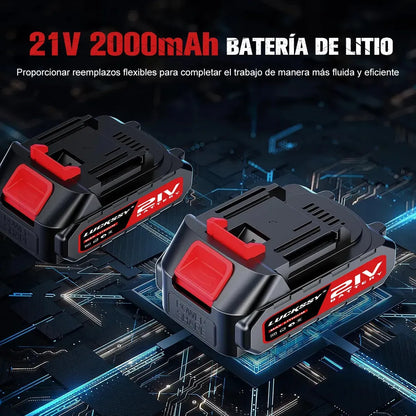 Taladro Inalámbrico 90 Nm con Motor Sin Escobillas y 2 Baterías