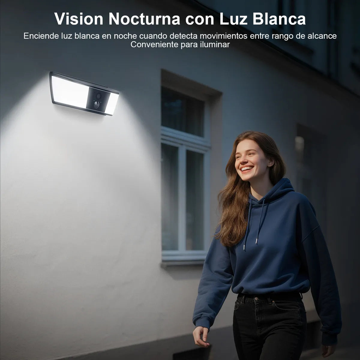 Cámara de Seguridad Solar Wifi Inalámbrica para Exteriores con Alarma y Audio - Metacompras