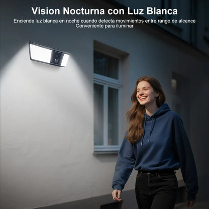 Cámara de Seguridad Solar Wifi Inalámbrica para Exteriores con Alarma y Audio - Metacompras