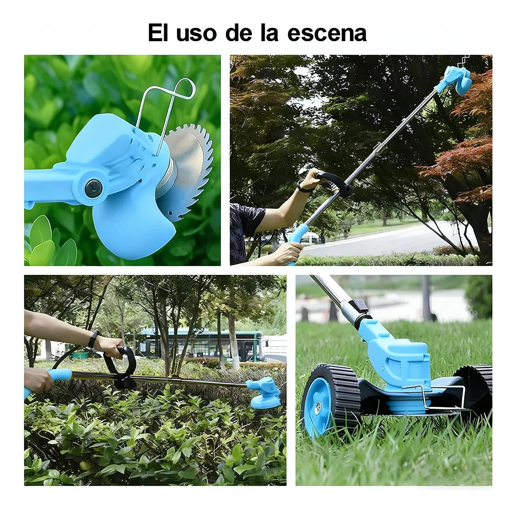 Desbrozadora Inalámbrica DBDBKing 48V 1800W con Batería y Ruedas - Metacompras