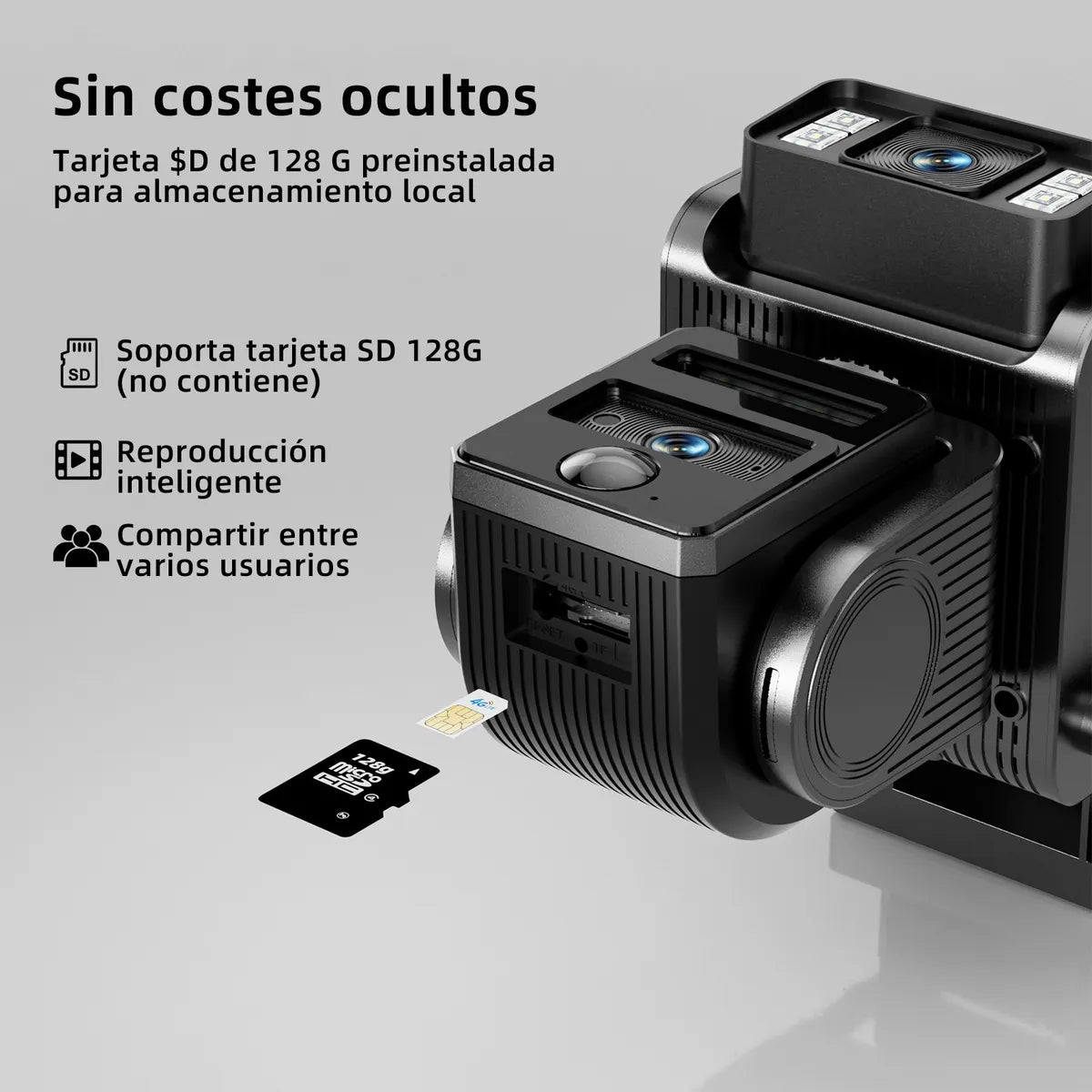 Cámara Solar Doble Lente 1080mp para Vigilancia al Aire Libre - Metacompras