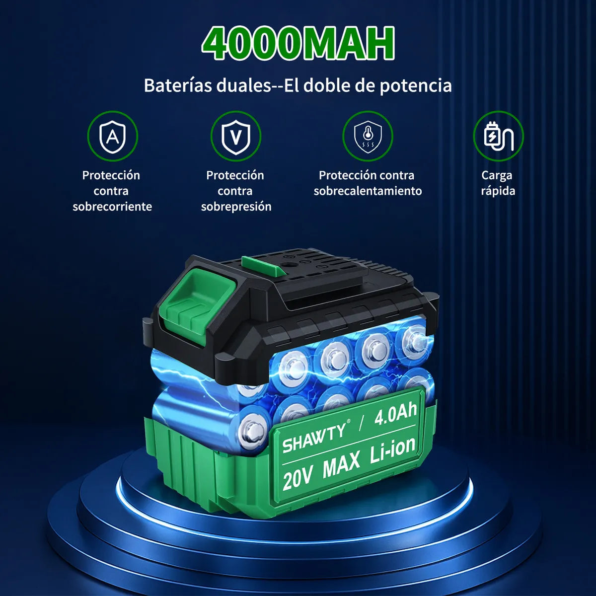 Sierra Alternante Inalámbrica 2700RPM con Kit Completo de 8 Hojas