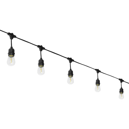 Serie de Luces Vintage LED 15 Focos 14.6m para Jardines y Eventos