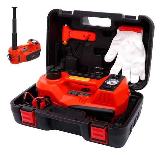 Gato Hidráulico Eléctrico 5t 12v para Auto - Elevación Rápida y Segura