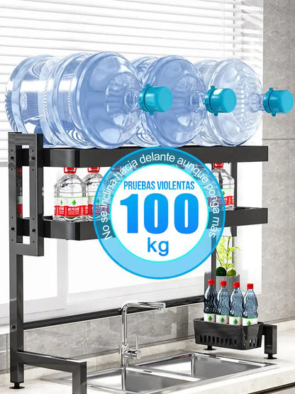 Escurridor de Platos de Acero Inoxidable para Fregadero - Ahorra Espacio