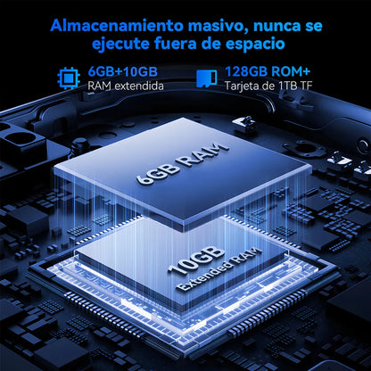 Smartphone Dual SIM 128GB Negro Naranja 6GB RAM - Potente y Versátil - Metacompras