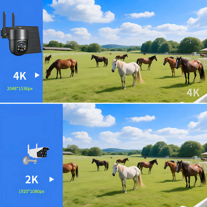 Cámara de Seguridad Exterior Solar 5MP con Sim 4G para Vigilancia Eficaz - Metacompras