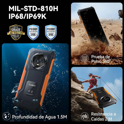 Smartphone Dual SIM 128GB Negro Naranja 6GB RAM - Potente y Versátil - Metacompras