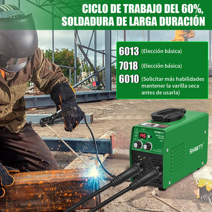 Soldadora Inversor Portátil 145A con 10 Electrodos - Kit Completo - Metacompras