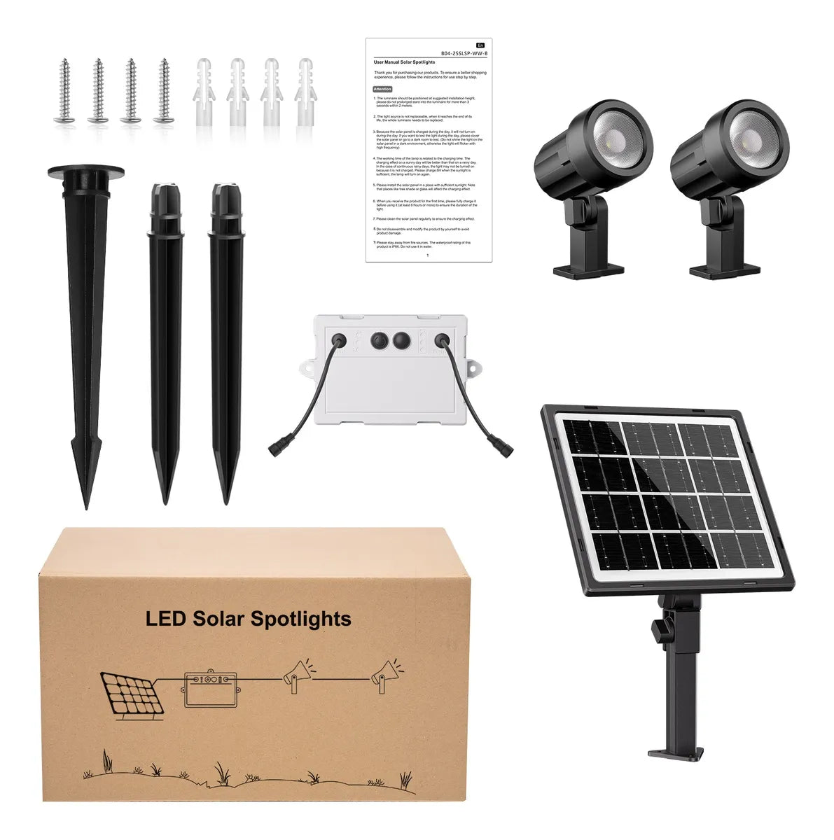 Lámparas Solares 2 en 1 Impermeables para Jardín y Exteriores - Metacompras