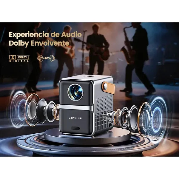 1080P FHD Compact and Powerful Projector with Android 9.0
