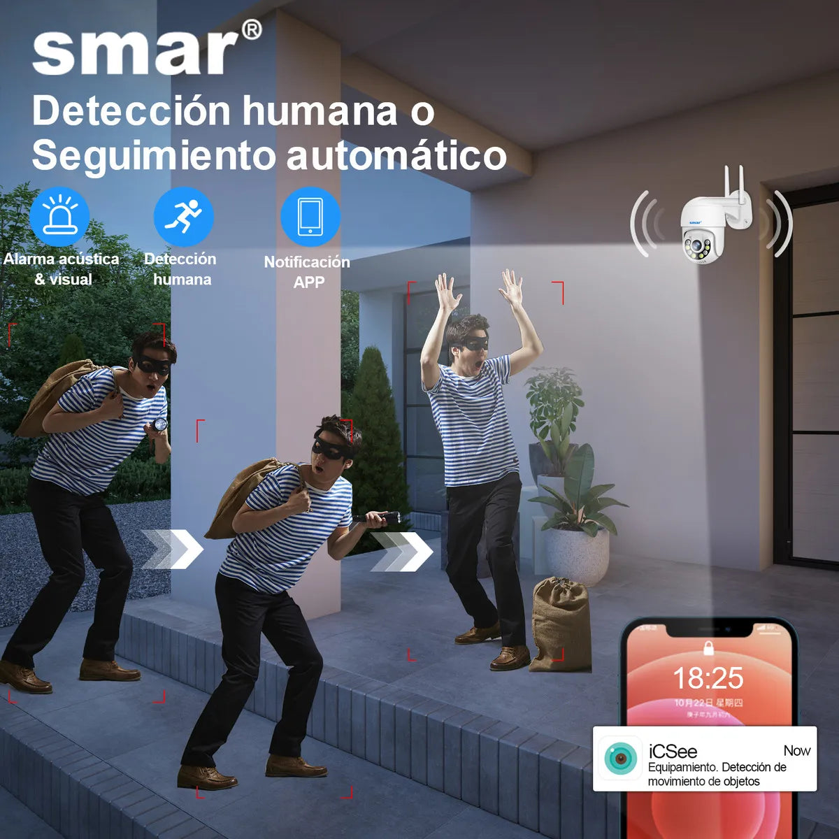 Kit Completo de 4 Cámaras de Seguridad Wifi 3MP con Visión Nocturna y NVR - Metacompras