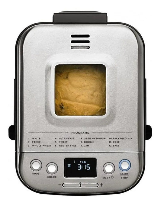 Máquina de Pan Automática Programable Color Silver para Hacer Pan Casero - Metacompras