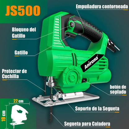 Sierra Caladora 750 Watts 5 Velocidades para Cortes Precisos - Metacompras
