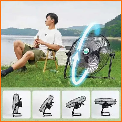 Ventilador Industrial Solar 10000 Mah 30.48 Cm Plástico Eficiente - Metacompras