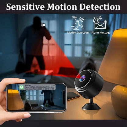 Cámara WiFi A9 HD1080P portátil con visión nocturna y transmisión en vivo - Metacompras