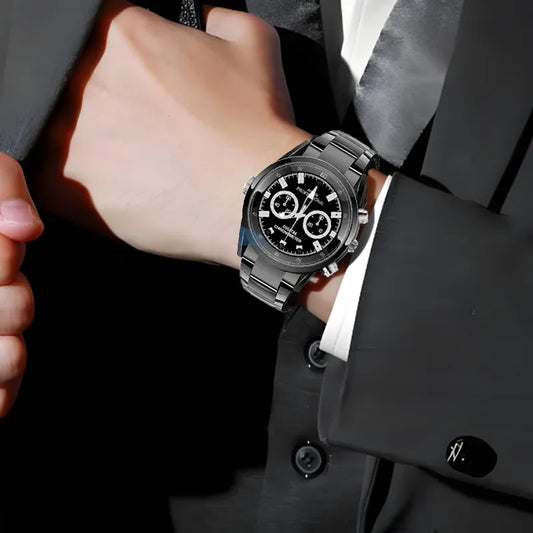 Reloj Espía Negro con Cámara Oculta HD 1080p y Visión Nocturna - Metacompras