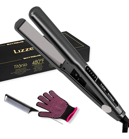 Plancha Profesional Extreme con Guante y Peine - Kit Completo