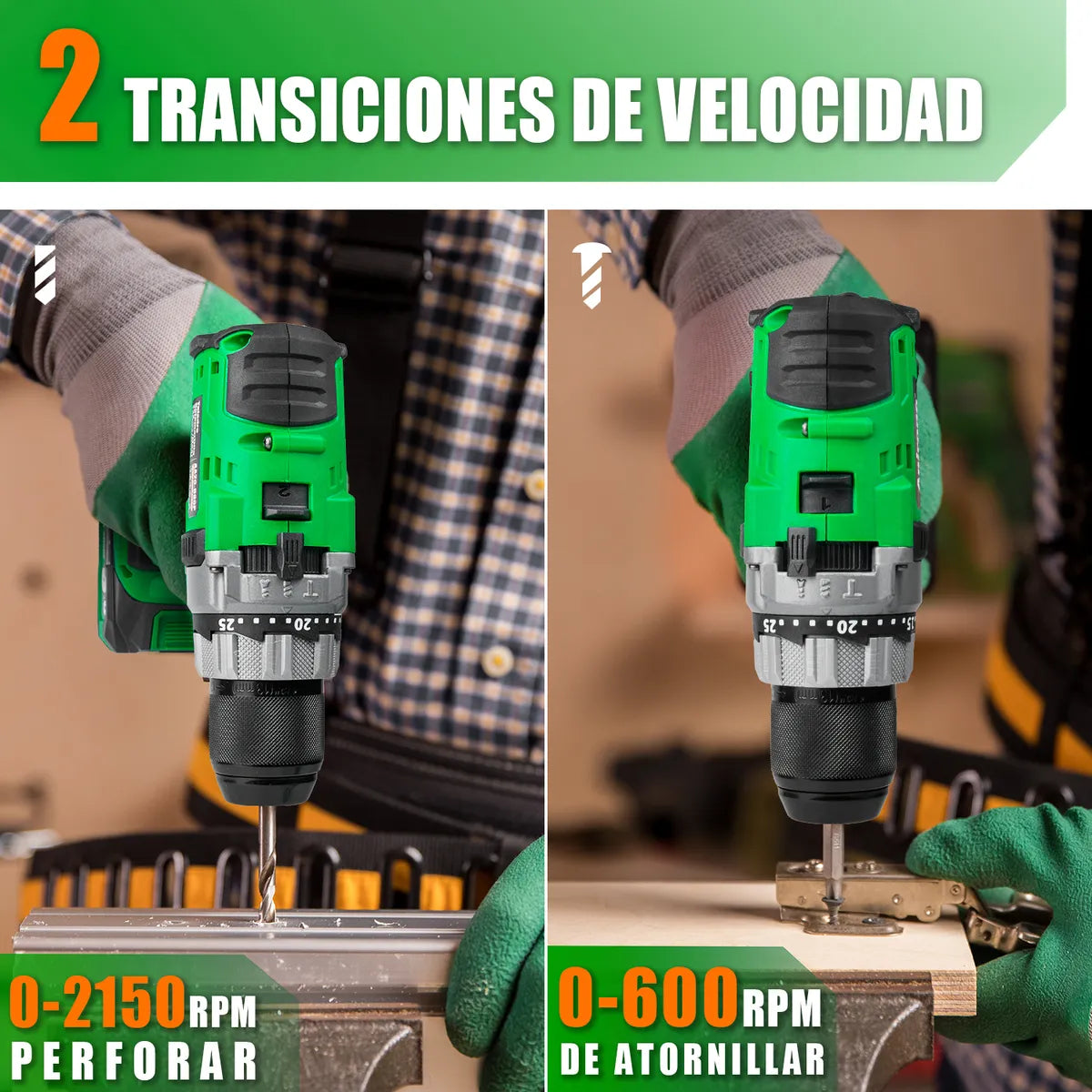 Taladro Rotomartillo 80nm 20v 3.0ah - Potente y Sin Carbones - Metacompras