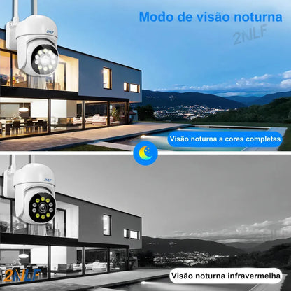 Cámara de Seguridad Exterior Wifi con Audio Bidireccional y Visión Nocturna