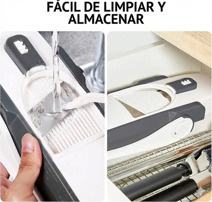 Rallador Manual de Verduras y Frutas - Cortador y Picador Multifuncional