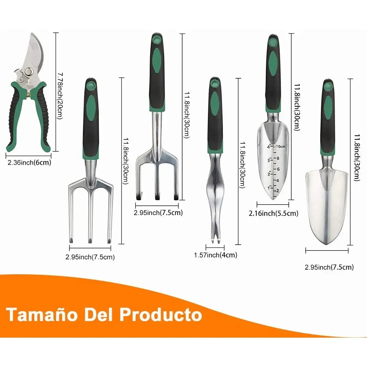 10-Piece Gardening Tool Set - Durable and Ergonomic for Cultivating and Pruning