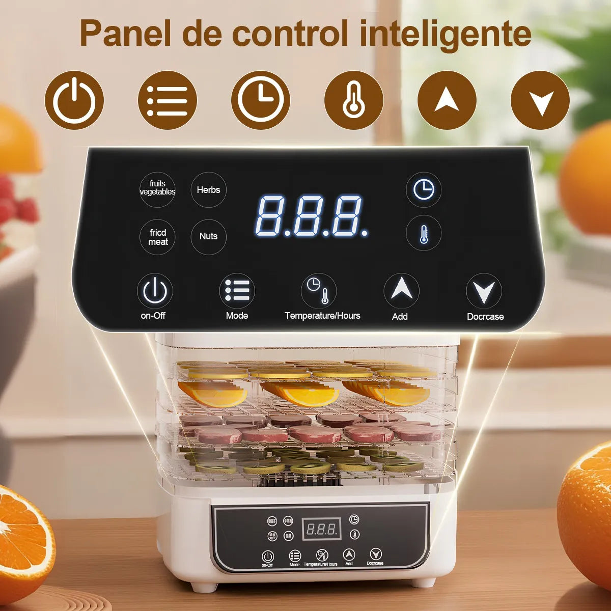 Secador de Carne y Frutas Azul - Deshidratador de Alimentos Eficiente