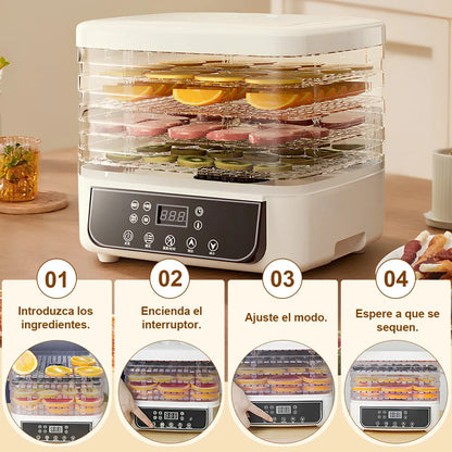 Secador de Carne y Frutas Azul - Deshidratador de Alimentos Eficiente