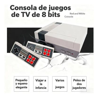 Controlador de Juego Mini Portátil con 2 Controles para Diversión en Familia