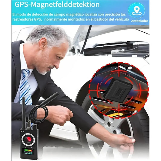 Detector Profesional de Cámaras Espías y Micrófonos con RF