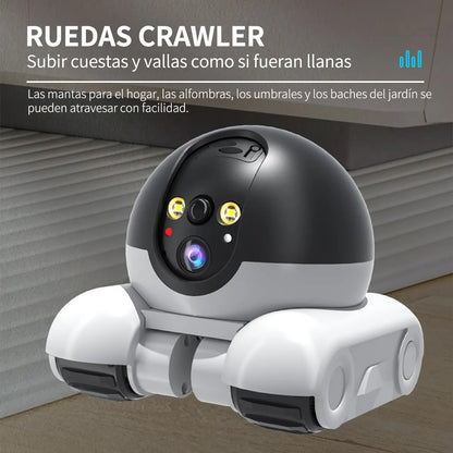 Cámara Robot de Seguridad 1080p con Audio Bidireccional y Wi-Fi