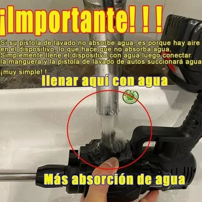 Hidrolavadora eléctrica portátil inalámbrica 550W 680psi de presión máxima