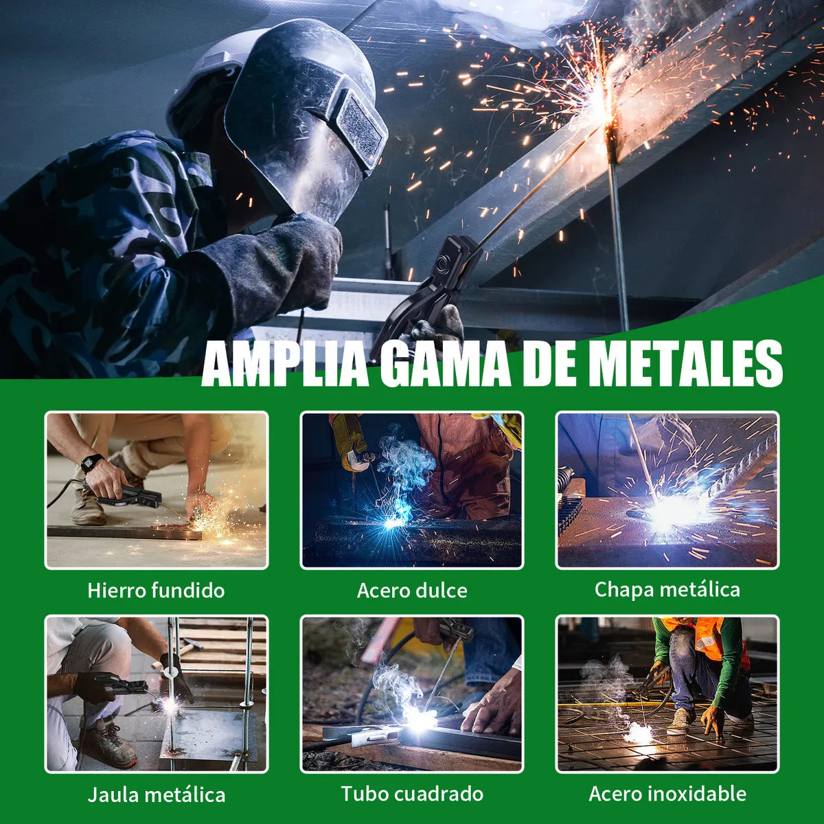 Soldadora Inversor Portátil 145A con 10 Electrodos - Kit Completo - Metacompras