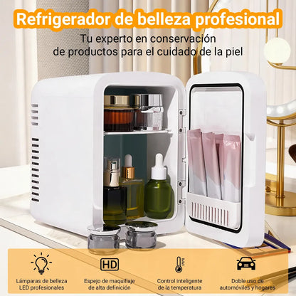 10-Liter Portable Mini Fridge, Quiet and Efficient for Drinks